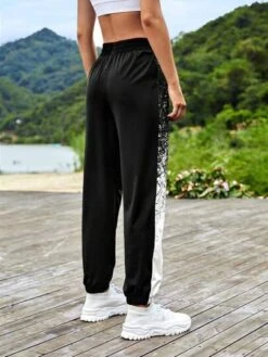 SHEIN Leisure Contrast Side Stripe Sports Pants -Gym Chic Wear 1688717705ea5828586d803b24c70b938036deadc2 thumbnail 405x552