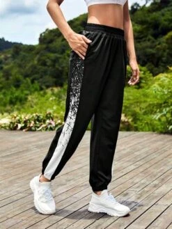 SHEIN Leisure Contrast Side Stripe Sports Pants