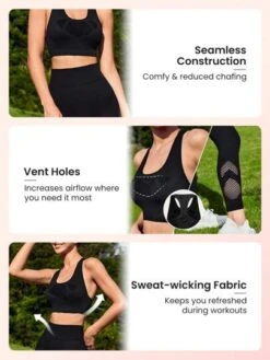SHEIN Leisure Seamless High Stretch Sports Bra With Leggings -Gym Chic Wear 16887183826d30b341887a71ecdf3c0130869dc8ec thumbnail 405x552