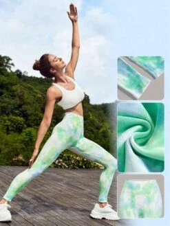 SHEIN Leisure Tie Dye Wideband Waist Sports Leggings -Gym Chic Wear 1688729148342731e48fd1edd17c943ac54b6d65df thumbnail 405x552