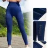 SHEIN Leisure Seamless Hollow Out Wideband Waist Sports Leggings -Gym Chic Wear 1688729383bd4b0b093cd91f57cd6c470fe32fbf07 thumbnail 405x552
