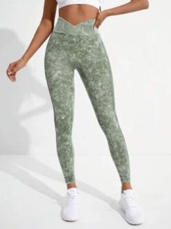 SHEIN Wideband Waist Top-stitching Sports Leggings -Gym Chic Wear 1688896582a8440e3aabc90b655cddbaf4ac07e7fb thumbnail 405x552