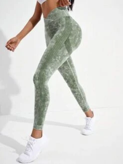 SHEIN Wideband Waist Top-stitching Sports Leggings -Gym Chic Wear 1688896586449dfb21812409b2f51c36a1d4abc488 thumbnail 405x552