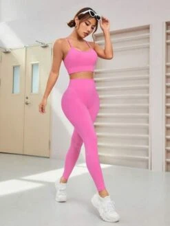 Solid Wideband Waist Sports Set -Gym Chic Wear 16889660046aa67b61e1ea1efb0ffaa82f6899a2d4 thumbnail 405x552