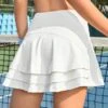SHEIN Leisure Solid Tennis Sports Skort With Phone Pocket -Gym Chic Wear 16889732304dbb1d940cb94f9a31dcc67f8513706b thumbnail 405x552