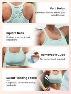 SHEIN Leisure High Support Eyelet Detail Sports Bra -Gym Chic Wear 1689062784051bf22c982af4275d755b73320ec1a3 thumbnail 405x552