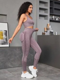 Seamless High Stretch Sports Bra With Leggings -Gym Chic Wear 168907968847afd4fb421f17f617164bec7ff16bfb thumbnail 405x552