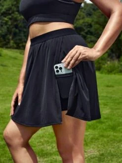 SHEIN Leisure Plus Solid Split Hem Sports Set -Gym Chic Wear 16891287096e1f1ed6dac7f79c97066c579c86cd33 thumbnail 405x552