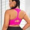 Plus Medium Support Racer Back Sports Bra -Gym Chic Wear 16891395295e0fa59c9db80bd96396232fdcc9e08e thumbnail 405x552