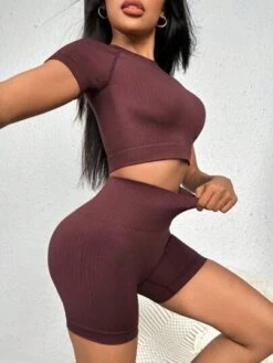 Seamless Raglan Sleeve Sports Set -Gym Chic Wear 16891494805ef4ad99f50bf83f8bdf0903b4b95c80 thumbnail 405x552