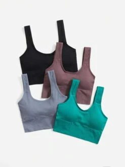 4pcs Seamless High Stretch Sports Bra -Gym Chic Wear 16892343755a6def2fd34be4b3aad29f03cef537a9 thumbnail 405x552