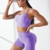 Seamless Solid Bra With Biker Shorts Sports Set -Gym Chic Wear 1689241991365bd6e37aff45b5d5a6442f7193d972 thumbnail 405x552