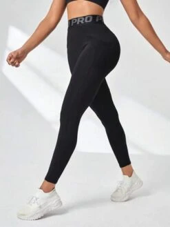 Letter Graphic Wide Waistband Sports Leggings With Phone Pocket -Gym Chic Wear 168931769080b9f90b6ac71b1fc6c9dc469e70eb7c thumbnail 405x552