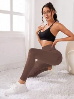 Solid Tummy Control Seamless Sports Leggings -Gym Chic Wear 1689322303891a0fab36414a1adfd02028a12256a6 thumbnail 405x552