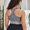 Plus Graphic Print Racer Back Sports Bra -Gym Chic Wear 1689417833e6133c612f3d5605cc0d4d01e932696e thumbnail 405x552