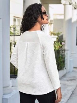 Plus Solid Raglan Sleeve Sports Tee