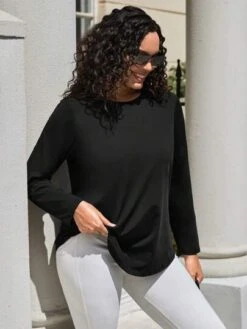 Plus Geo Print Sports Tee -Gym Chic Wear 1689421007a0f25d1614231cb623dd5ec3c7cca584 thumbnail 405x552