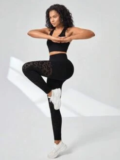 Wideband Waist Sports Leggings -Gym Chic Wear 16894216710a057748b9d7aa277095c694624ab965 thumbnail 405x552