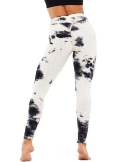 Honeycomb Textured Women's Tie Dye Women's Yoga Leggings -Gym Chic Wear 1689573657d3286cbde69b5b076d55f8d30cd05198 thumbnail 405x552