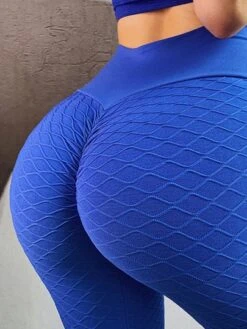 Women's Sports Hip Lifting V Waist Tummy Control Yoga Leggings Sports Bubble Textured Leggings -Gym Chic Wear 1689574893ea0de04f99aaf7e1cf3da2d2e5e8db28 thumbnail 405x552