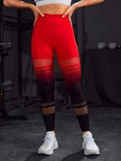 Ombre Hollow Out Tummy Control Sports Leggings -Gym Chic Wear 1689594587667b326082c06a8799b32ead37b695a0 thumbnail 405x552