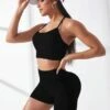 Seamless Sports Bra With Biker Shorts -Gym Chic Wear 168974129879bd8f64ce1160a3747dbabe2f34849e thumbnail 405x552