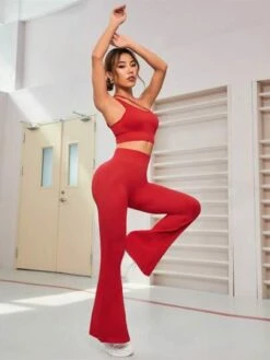 One Shoulder Cut Out Seamless Sports Set -Gym Chic Wear 1689754477c0f023037398a4d324786f8909292e65 thumbnail 405x552