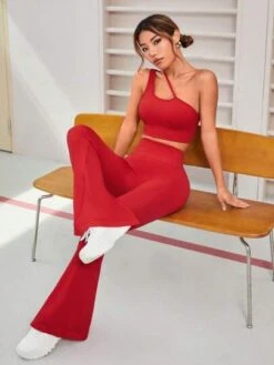 One Shoulder Cut Out Seamless Sports Set -Gym Chic Wear 1689754479bb3c76763f3a60f294346a881f53dc56 thumbnail 405x552