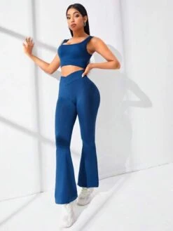 Solid Sports Set -Gym Chic Wear 168983692027a445bb71feb828983f13dd555b9b5e thumbnail 405x552