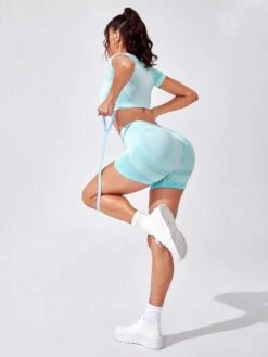 Raglan Sleeve Sports Set -Gym Chic Wear 1689841036016ac24c9f7bb6bff03927c34934629b thumbnail 405x552