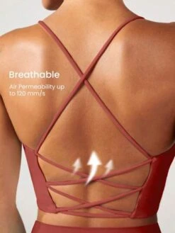 GLOWMODE FeatherFit™ Crisscross Back Sports Bra -Gym Chic Wear 16898496316acc31aef20ff7e607ce9f727b35556f thumbnail 405x552