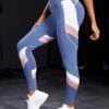 Colorblock Wide Waistband Sports Leggings