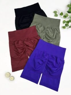 4pcs Wideband Waist Sports Biker Shorts -Gym Chic Wear 168992101787cef1a504d7d77cd433116c0604273a thumbnail 405x552