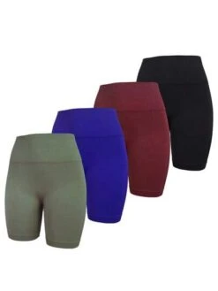 4pcs Wideband Waist Sports Biker Shorts -Gym Chic Wear 1689921022f8d12e41aec1c7f2147f25a52fb6f59a thumbnail 405x552