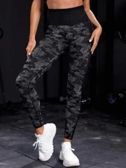 Camo Print Wideband Waist Sports Leggings -Gym Chic Wear 1690106938bfb7f2d0591e5f58b41cd9d78b29321b thumbnail 405x552