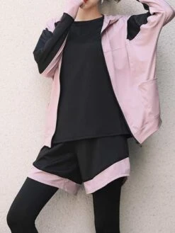 5pcs/set Casual Yoga Outdoor Running Sports Sun Protection Suit