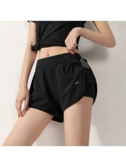 Summer Loose Sports Shorts Anti-light High Waist Fake Two Pieces Breathable Outer Wear Fitness Quick-drying Running Women's Shorts -Gym Chic Wear 16902966823fab21f0c2044b56c64caa84c28da4c3 square thumbnail 405x552