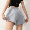Summer Loose Sport Shorts For Women, With High Waist, Two-piece Design, Breathable, Suitable For Exercise And Running
