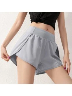 Summer Loose Sport Shorts For Women, With High Waist, Two-piece Design, Breathable, Suitable For Exercise And Running -Gym Chic Wear 1690296724bbecf2b16b27b431ebebac10df49c65b square thumbnail 405x552