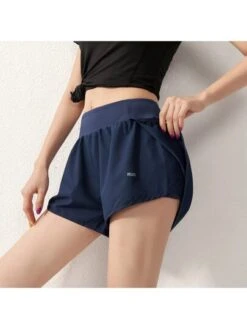 Summer Loose Sports Shorts Anti-light High Waist Fake Two Pieces Breathable Outer Wear Fitness Quick-drying Running Women's Shorts -Gym Chic Wear 1690296792e63662ceb826380d6a6ccedcdb39374f square thumbnail 405x552