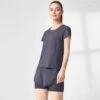 Women's Yoga Top Short-sleeved Summer Outfit, Quick-drying T-shirt With Mesh Patchwork Design, Can Be Worn Outside And Inner Wear, Slim Fit -Gym Chic Wear 169029853572b2b8cf61e27f224b9a365834ffc8d7 square thumbnail 405x552