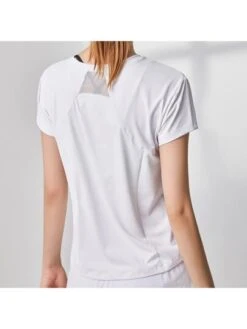 Yoga T-shirt Women's Short Sleeve Slim Fit Mesh Patchwork Sports Top, Quick-drying And Breathable For Summer -Gym Chic Wear 169029862748642e8ddc79b6135a719433b90e70d1 square thumbnail 405x552