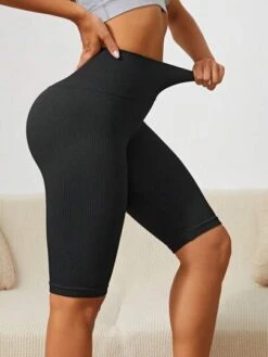 3pcs Wide Waistband Biker Sports Shorts -Gym Chic Wear 1690348909ec5add6527b433081a56832eb983dd12 thumbnail 405x552