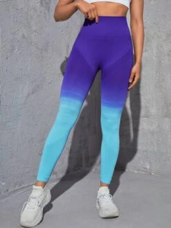 Ombre Wideband Waist Sports Leggings -Gym Chic Wear 169035806987ef54d416066227c465937c12698900 thumbnail 405x552