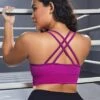 Plus Medium Support Criss Cross Back Sports Bra -Gym Chic Wear 1690363432b05bac593913028a2514a53d96c78f32 thumbnail 405x552