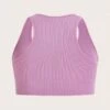 Plus 2pcs Solid Ribbed Knit Sports Bra -Gym Chic Wear 1690368694e5eccaecccb3dc5e5c0dee76970f26cc thumbnail 405x552