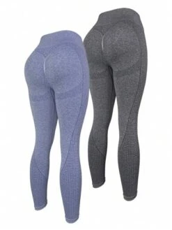 2 Pack Wide Waistband Seamless Sports Leggings