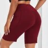 Plus High Stretch Wide Band Waist Sports Shorts With Phone Pocket -Gym Chic Wear 16904436438ea910bafc741f71945d0e59a16e8ea3 thumbnail 405x552