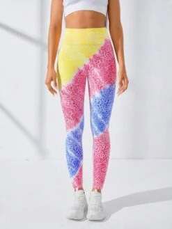 Leopard Print Wideband Waist Seamless Sports Leggings -Gym Chic Wear 16906988393c3ddbc444e923c93ebd1e406512411a thumbnail 405x552