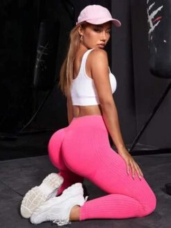 Wide Waistband Sports Leggings -Gym Chic Wear 16907977403dffcc32825a6068f553959346785a7c thumbnail 405x552